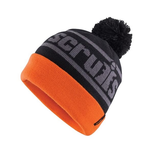 Scruffs Herrarnas Trade Bobble Beanie Black/Orange One Size