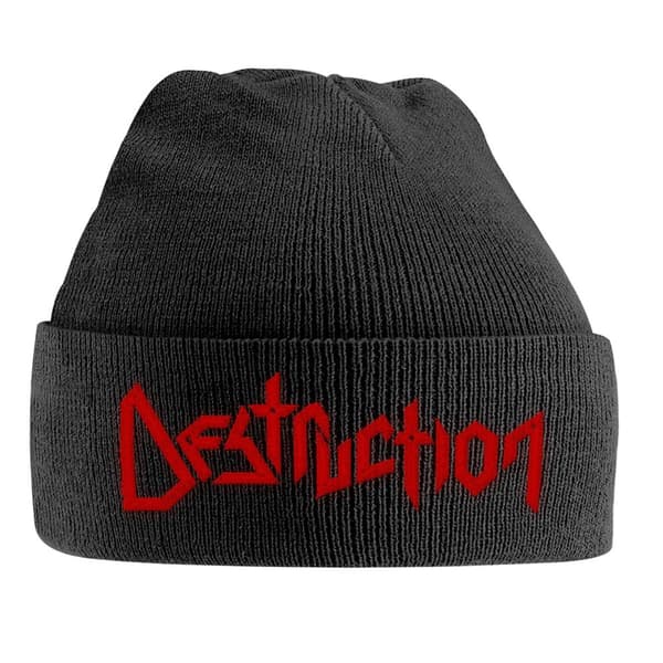 Destruction Unisex Beanie med logotyp för vuxna Black One Size