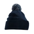 Miniatyrbillede 2 af 2: Beechfield Unisex Snowstar Patch Beanie til voksne