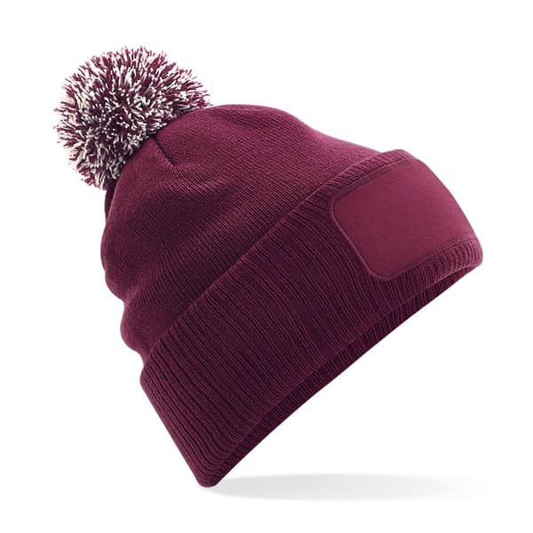 Beechfield Unisex Snowstar Patch Beanie til voksne