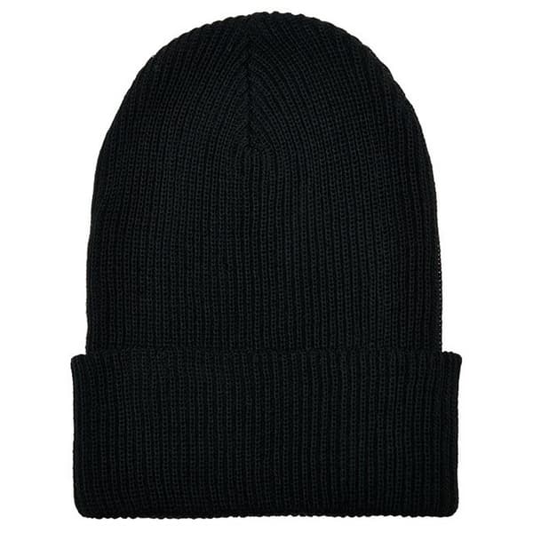 Flexfit Unisex Adult Knitted Recycled Yarn Beanie Black One Size
