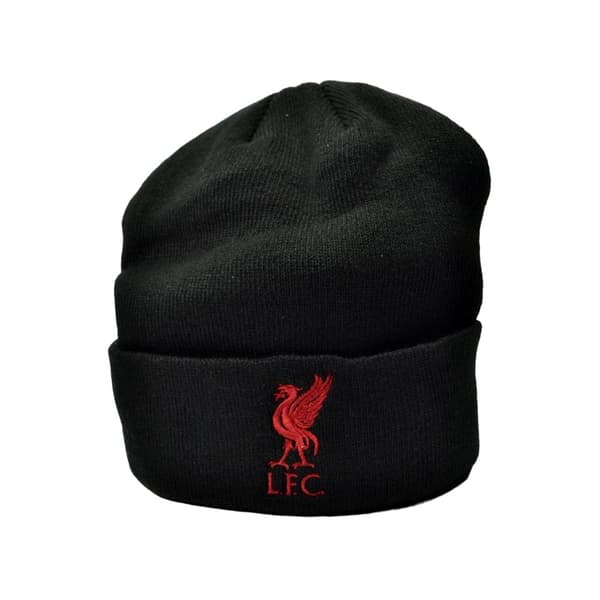 Liverpool FC Unisex vuxen Bronx Liver Bird stickad mössa med uppvikt mudd