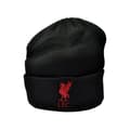 Miniatyrbild 3 av 4: Liverpool FC Unisex vuxen Bronx Liver Bird stickad mössa med uppvikt mudd