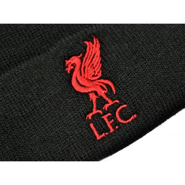 Liverpool FC Unisex vuxen Bronx Liver Bird stickad mössa med uppvikt mudd