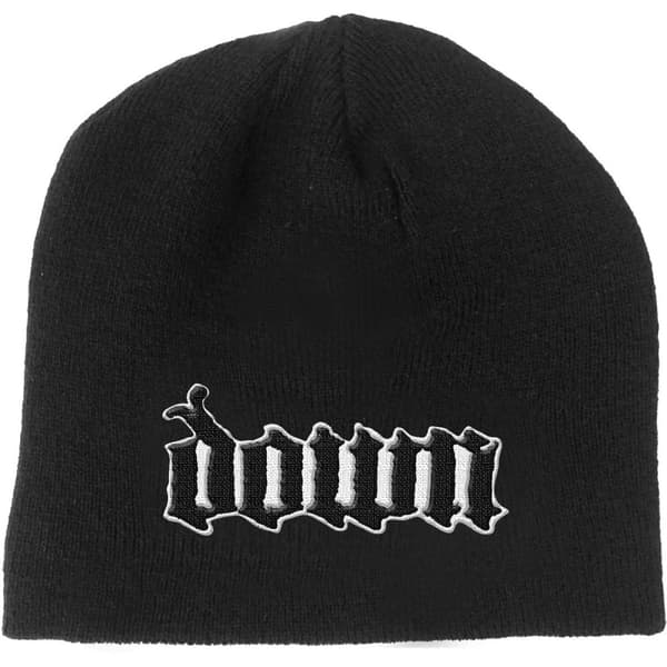 Down Unisex Adult Logo Beanie Black One Size