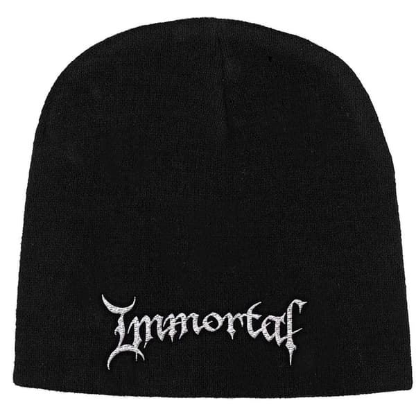 Immortal Unisex voksen logo-bøllehat til voksne Black One Size