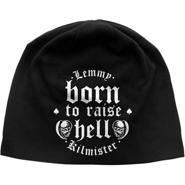 Lemmy Unisex Adult Born To Raise Hell Beanie Black One Size