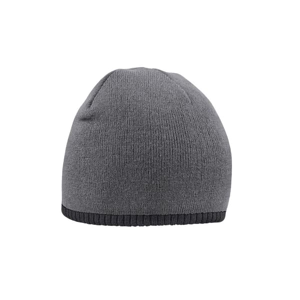 Beechfield Unisex vuxen tvåfärgad stickad mössa