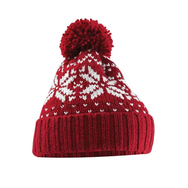 Beechfield Unisex Adult Snowstar Fair Isle Beanie