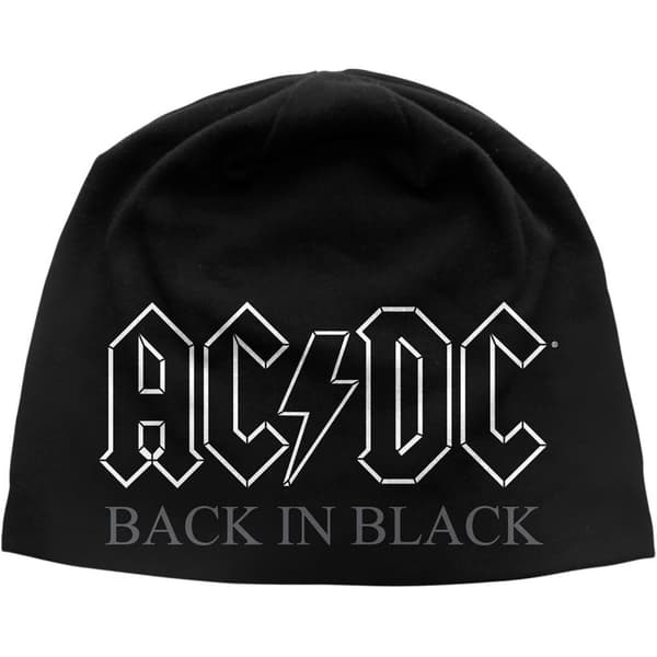 AC/DC Unisex Vuxen Back In Black Mössa Black/White One Size