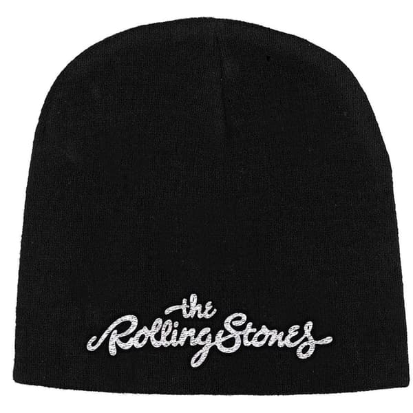 The Rolling Stones Unisex Beanie med logotyp för vuxna Black One Size