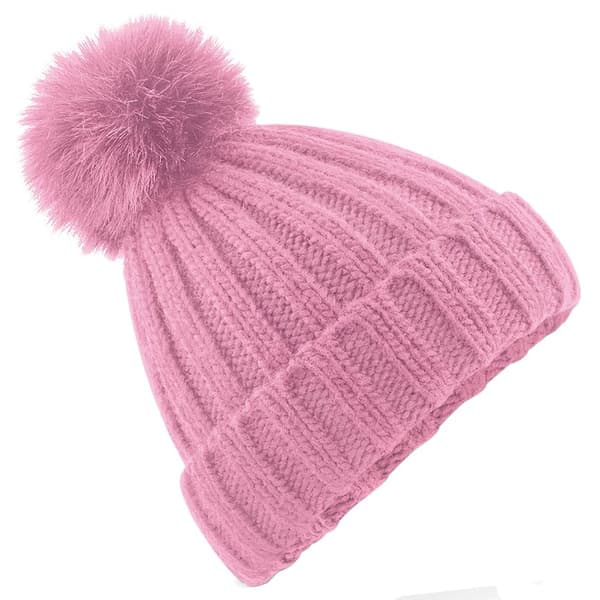Beechfield Unisex Vuxen Verbier Faux Fur Pom Pom Mössa