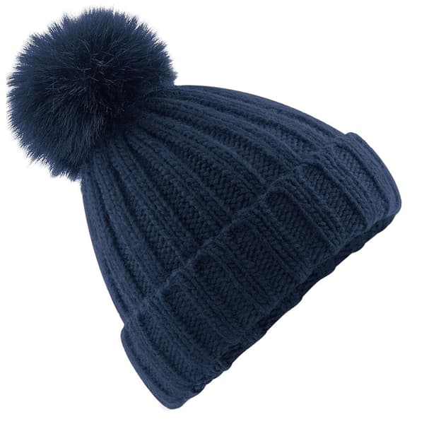 Beechfield Unisex Vuxen Verbier Faux Fur Pom Pom Mössa