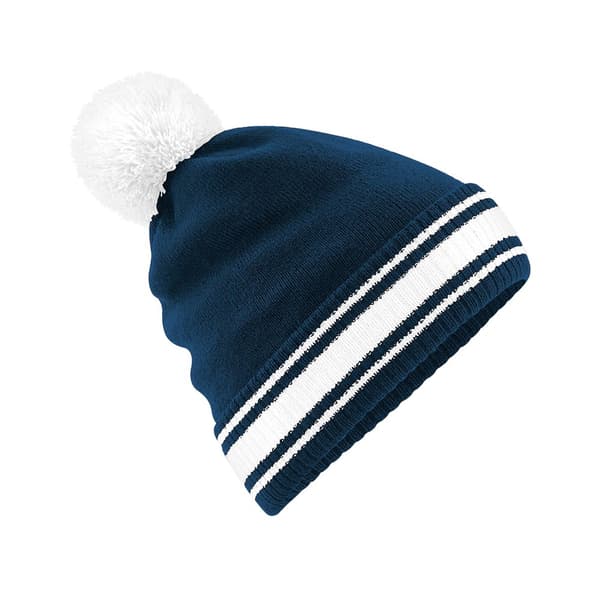 Beechfield Unisex Adult Stadium Beanie French Navy/White One Size
