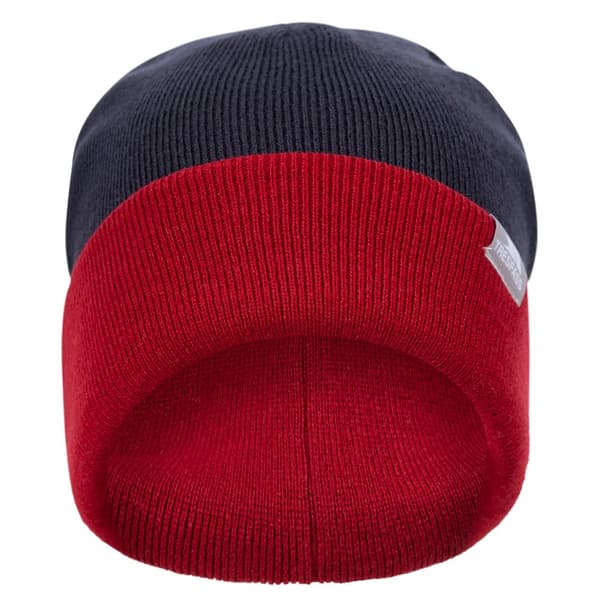 Trespass Unisex Adult Montana Knitted Reversible Beanie Navy One Size