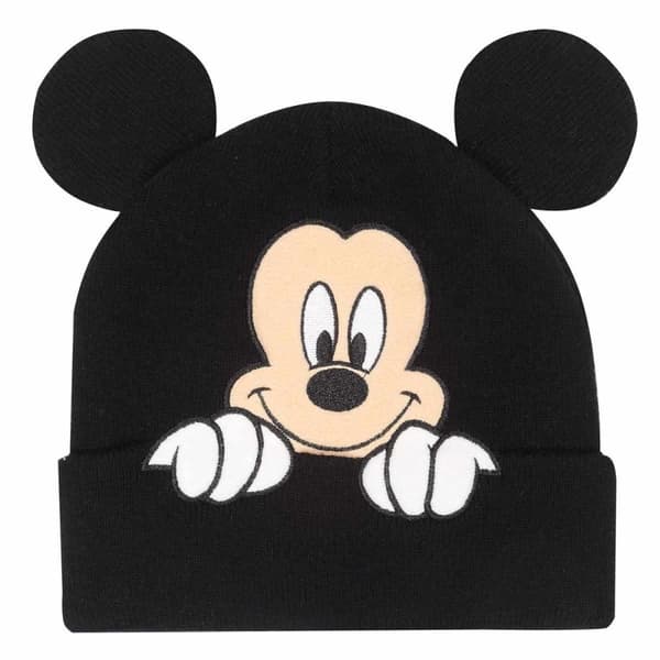 Mickey Mouse & Friends Peeping Mickey Mouse Beanie Black One Size