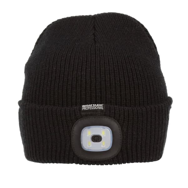Regatta Unisex Adult Pro Spotlight Torch Beanie Black One Size