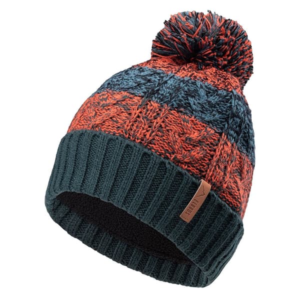 Elbrus Lewis Winter Hat Ponderosa Pine/Tangerine Tango One Size