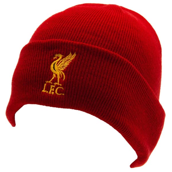 Liverpool FC Unisex Mössa med uppvikt mudd för vuxna Red/Yellow One Size