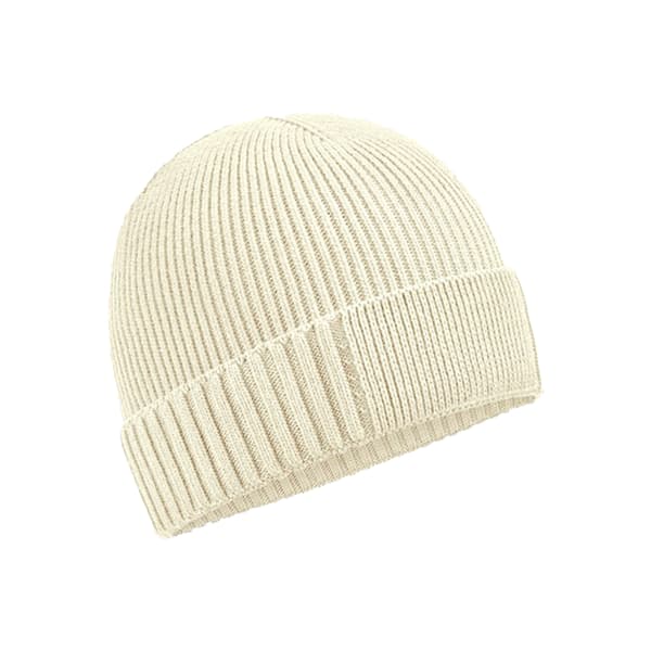 Beechfield Unisex Adult Organic Cotton Engineered Patch Beanie