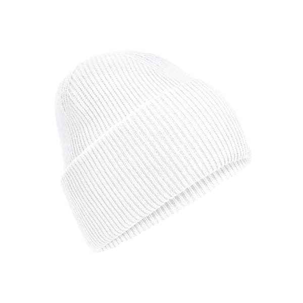 Beechfield Unisex Adult Classic Deep Cuffed Beanie White One Size