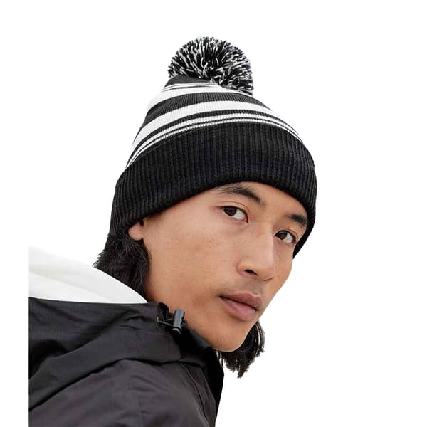 Beechfield Unisex Adult Fan Striped Beanie