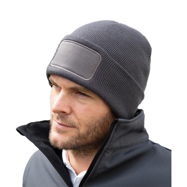 Result Unisex Adult Double Knit Printable Beanie