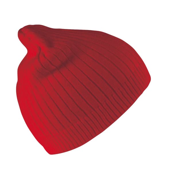 Result Winter Essentials Unisex Adult Knitted Cotton Beanie Red One Size
