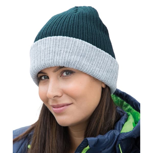Result Winter Essentials Unisex-mössa med dubbla lager för vuxna