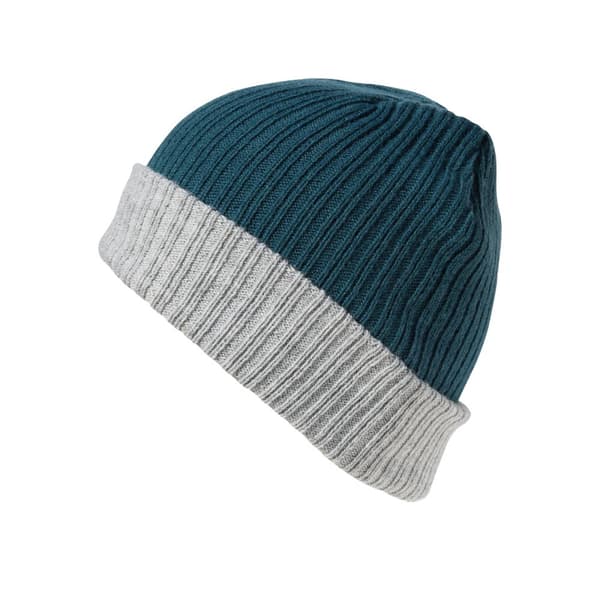 Result Winter Essentials Unisex Adult Double Layered Beanie Teal/Grey One Size