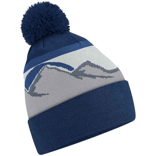 Beechfield Mountain Pom Pom Beanie Rocky Peaks One Size