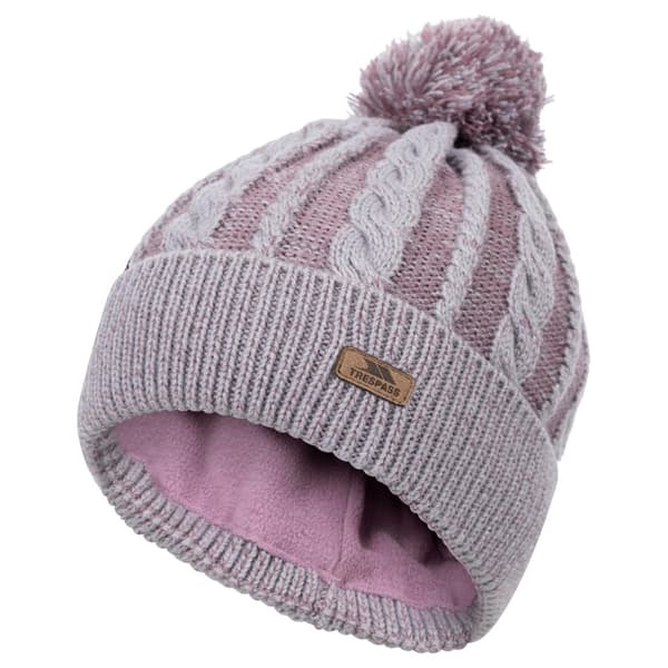 Trespass Dam/Lady Elle Beanie med lädermärke