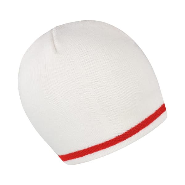Result Winter Essentials Unisex Adult England Beanie White/Red One Size