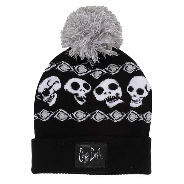 Corpse Bride Unisex Adult Skeleton Band Snow Beanie Black One Size