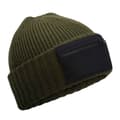 Miniatyrbilde 1 av 2: Beechfield Unisex Adult Zip Patch Beanie