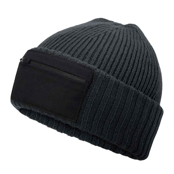 Beechfield Unisex Adult Zip Patch Beanie