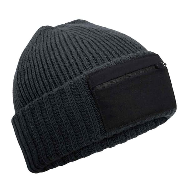 Beechfield Unisex Adult Zip Patch Beanie