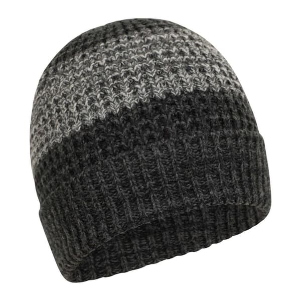 Mountain Warehouse Mens Thermal Two Tone Melange Beanie Charcoal One Size