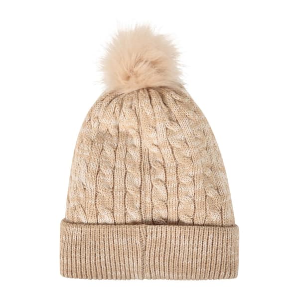 Mountain Warehouse Womens/Ladies Pom Pom Faux Fur Lined Beanie