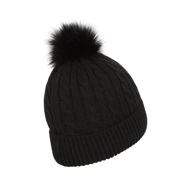 Mountain Warehouse Womens/Ladies Pom Pom Faux Fur Lined Beanie