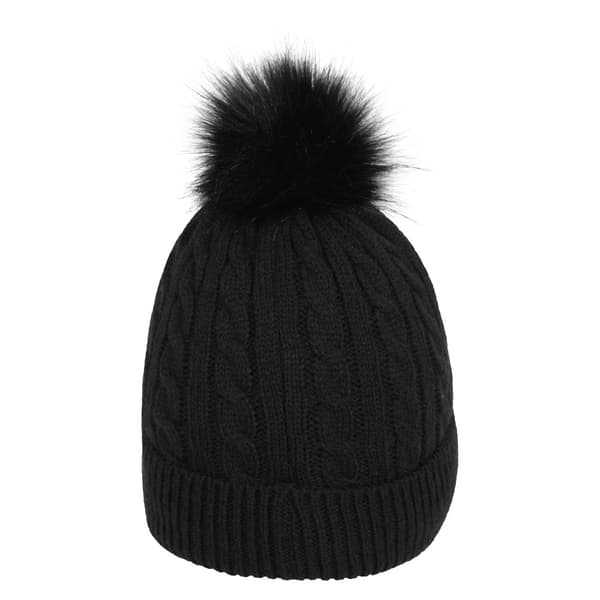 Mountain Warehouse Womens/Ladies Pom Pom Faux Fur Lined Beanie