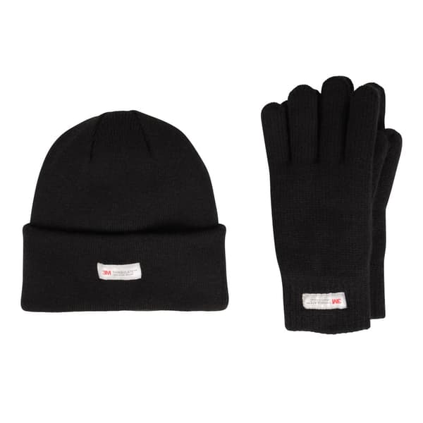 Mountain Warehouse Mens Thinsulate Fleece Beanie & Gloves Set