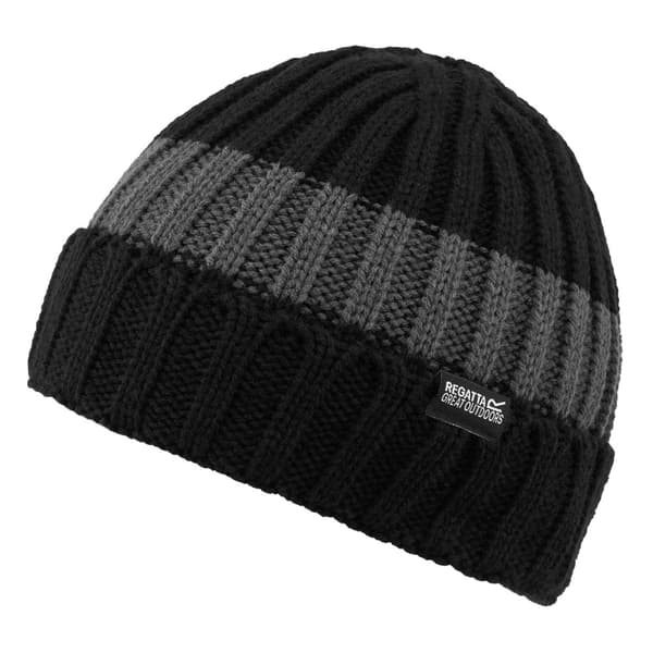 Regatta Davion V Beanie för herrar Black/Dark Grey One Size
