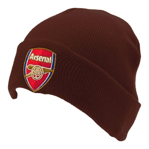 Arsenal FC Turned Up Cuff Beanie Maroon One Size
