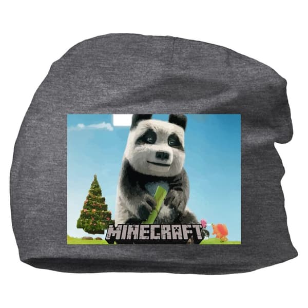 Beanie för Vuxen | Klassisk Mössa i Mjukt Material A Minecraft Mörkgrå One-size