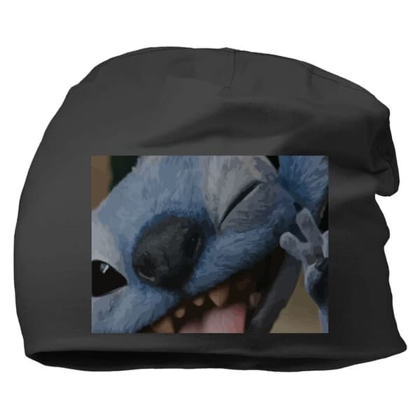 Beanie för Vuxen | Klassisk Mössa i Mjukt Material Stitch Söt Alien – Blå Favorit från Yttre Rymden