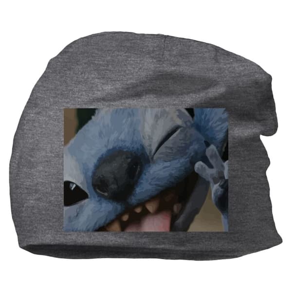 Beanie för Vuxen | Klassisk Mössa i Mjukt Material Stitch Söt Alien – Blå Favorit från Yttre Rymden