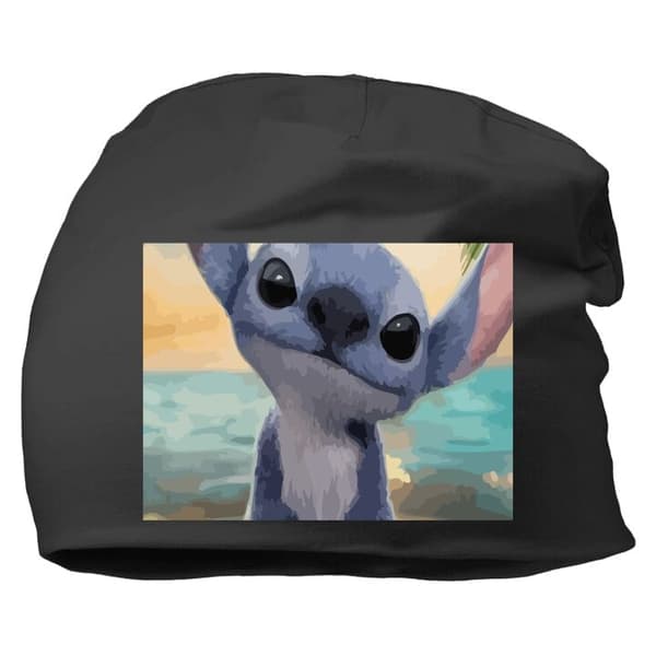 Beanie för Vuxen | Klassisk Mössa i Mjukt Material Stitch Kärleksfull – Med Hjärtan & Kawaii-känsla