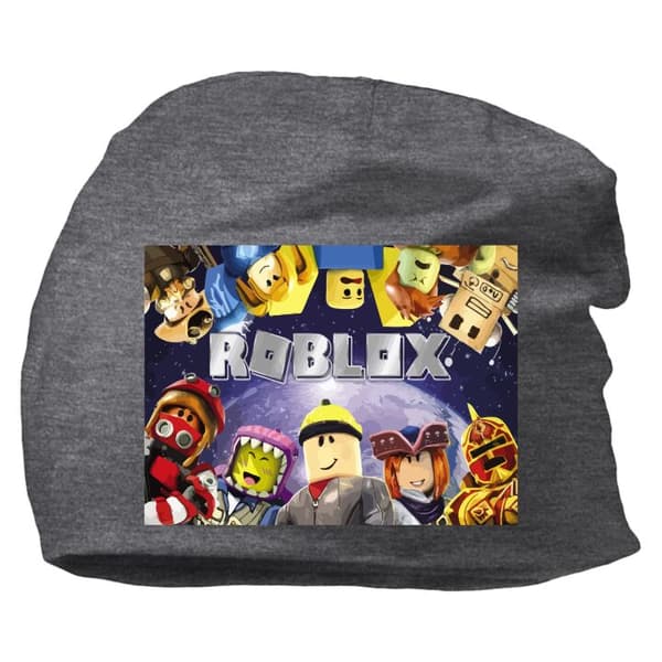 Beanie för Vuxen | Klassisk Mössa i Mjukt Material Roblox Värld – Gamingäventyr för Barn & Ungdomar Mörkgrå One-size