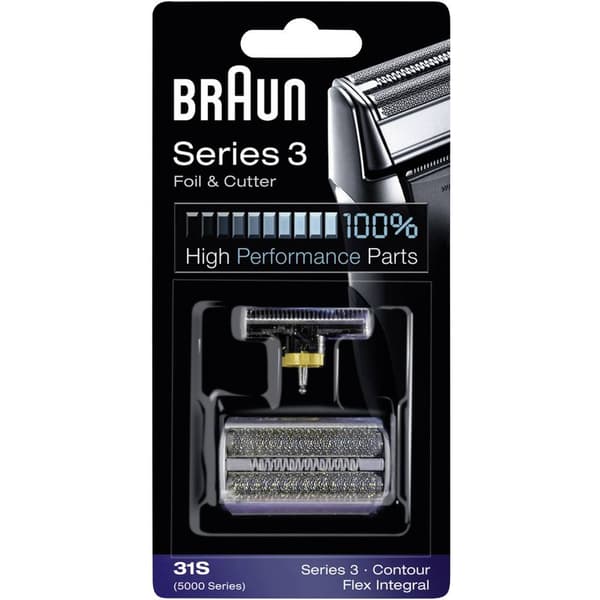 Braun 31S Skärhuvud och skärfolie Silver 1 set